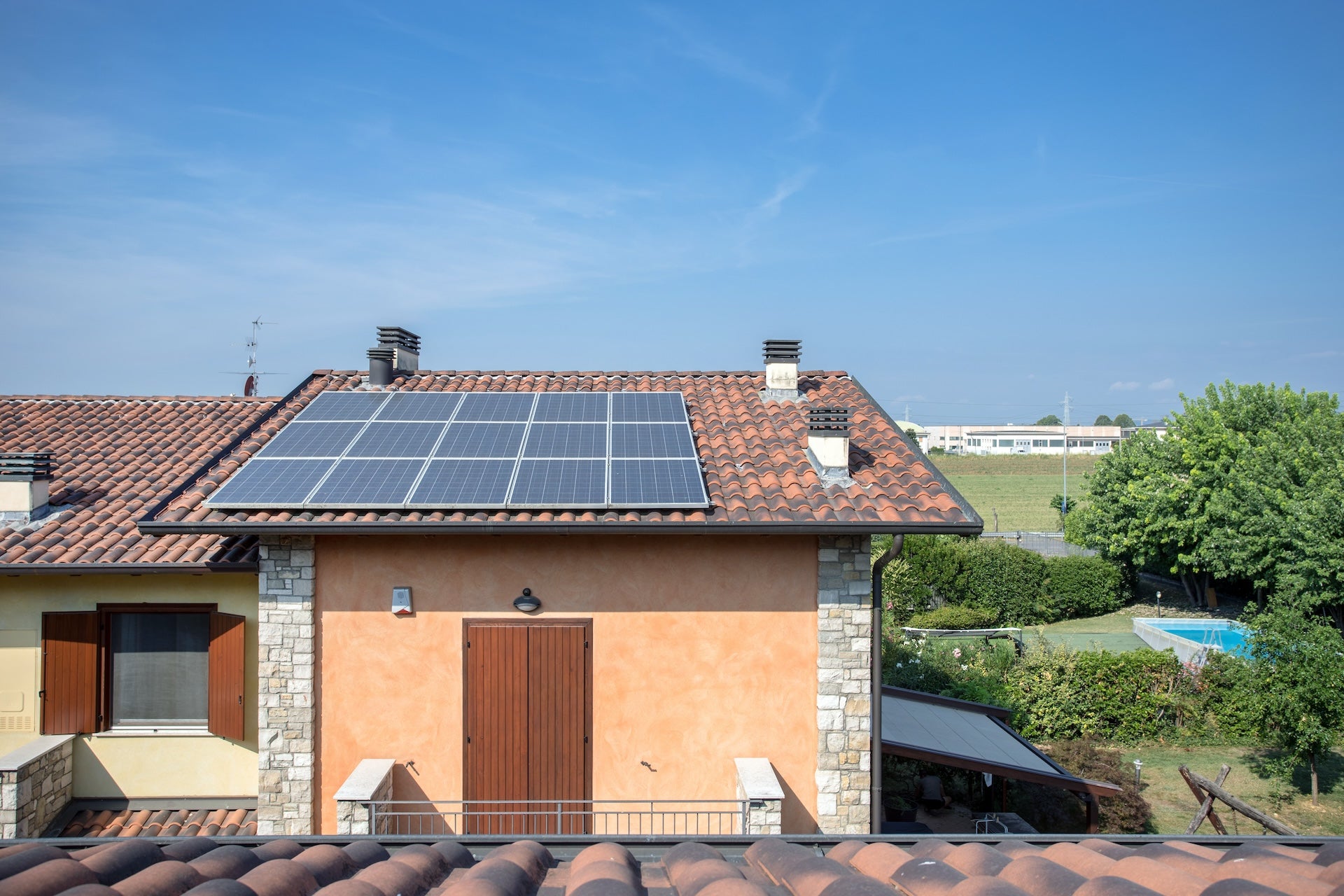Maison panneau solaire