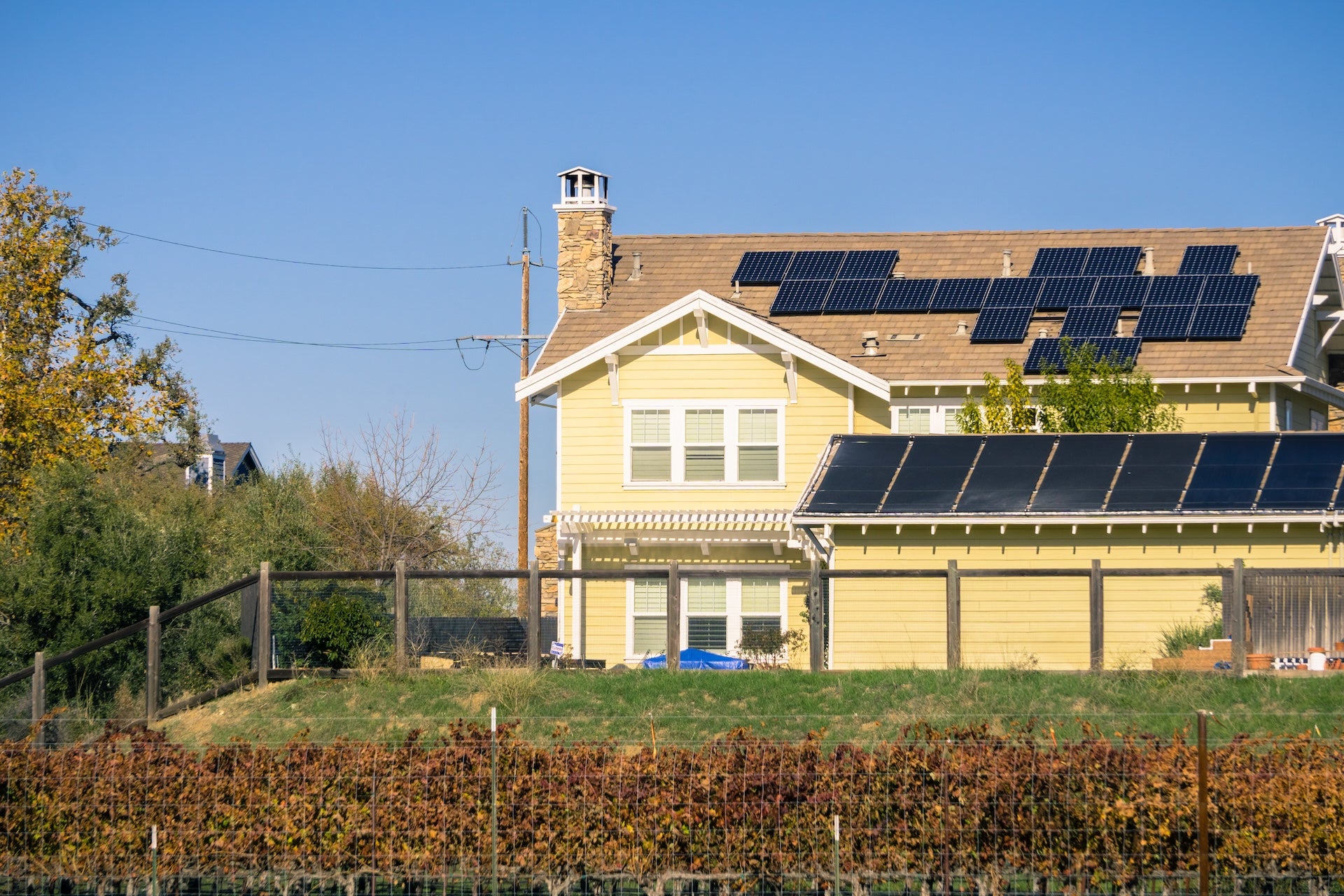 maison avec panneau solaire