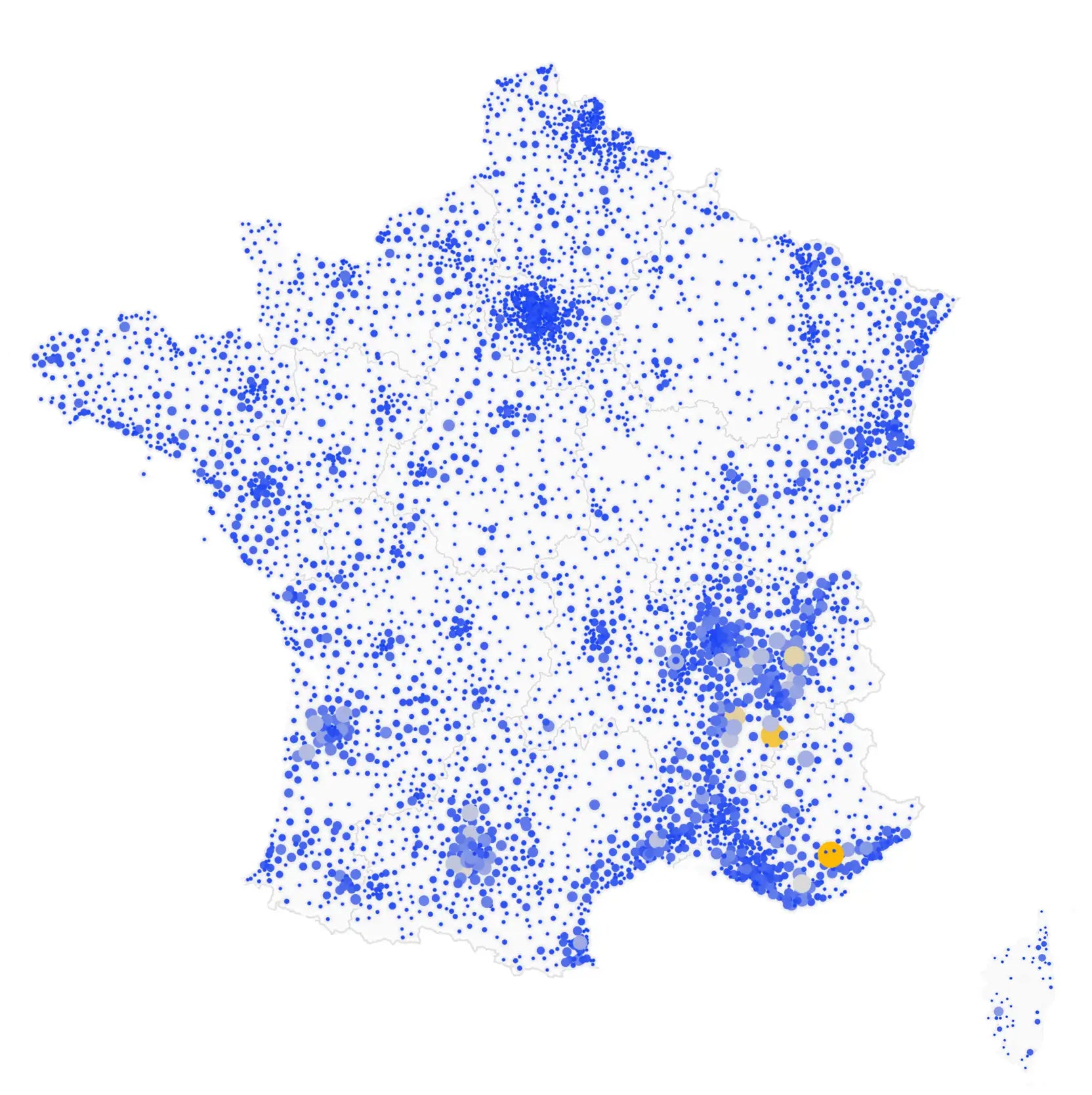 Carte France Solaire