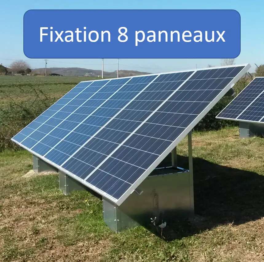 Fixation de panneaux solaires au sol - GSE Ground System 2