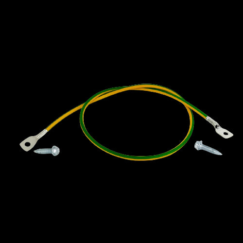 Câble pour panneau solaire - Mise à la terre 6 mm² - Connecteur 2x Cosses M8 + Vis Autoforeuses