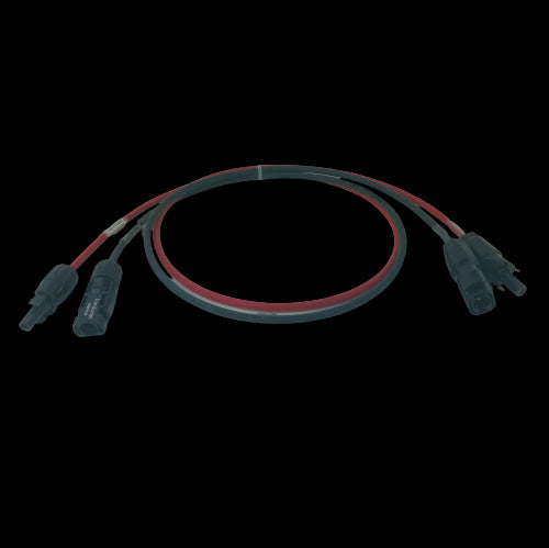 Paire de Câble de liaison DC Coffret vers Onduleur Sunclix (coffret) / câble dénudé (onduleur)