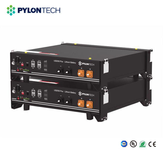 Kit Batterie Pylontech sur Support - US2000C de 2.4 à 9.6 kWh