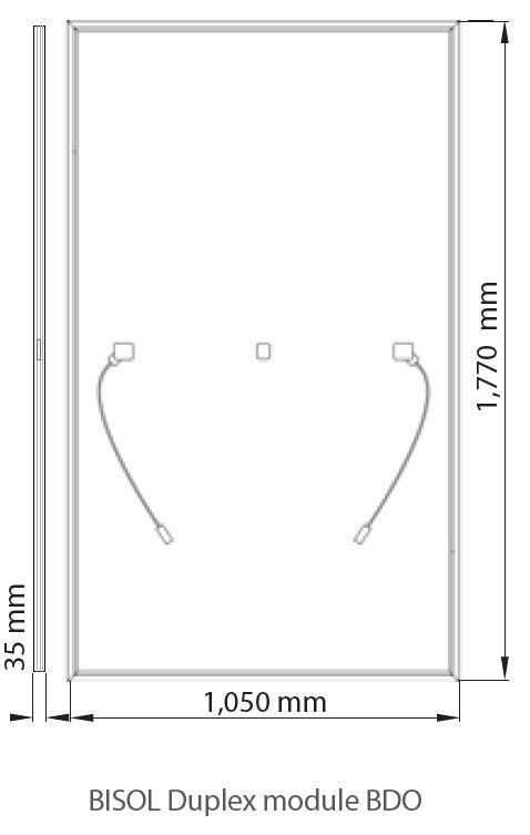 Panneau Solaire - BISOL Duplex 120 demi-cellules 375Wc