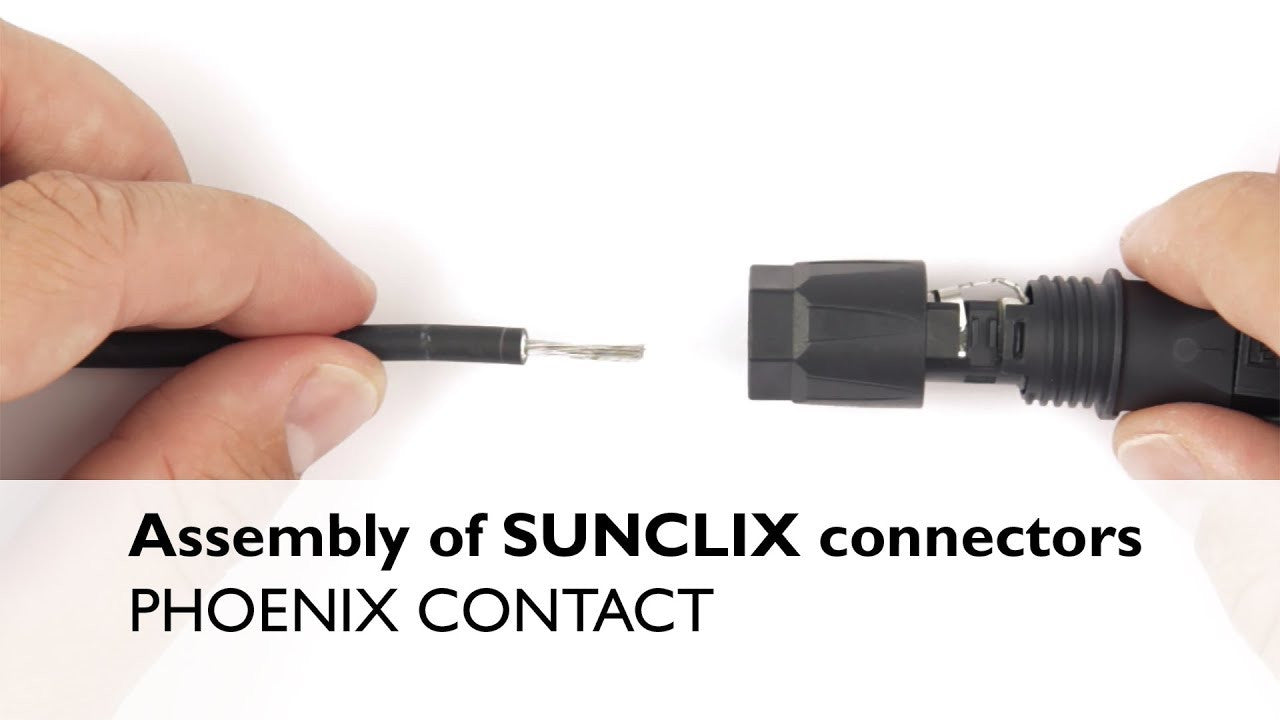 Connectique solaire - Paire de Connecteurs Sunclix Rapides Phoenix (Femelle + Mâle)