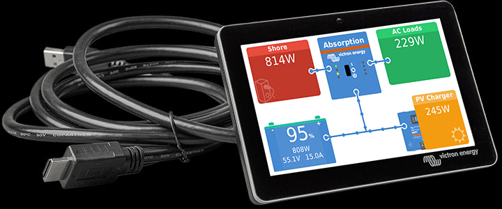 Supervision Et Gestion Panneau Solaire - VICTRON ENERGY - Ecran GX Touch 50 pour Cerbo GX