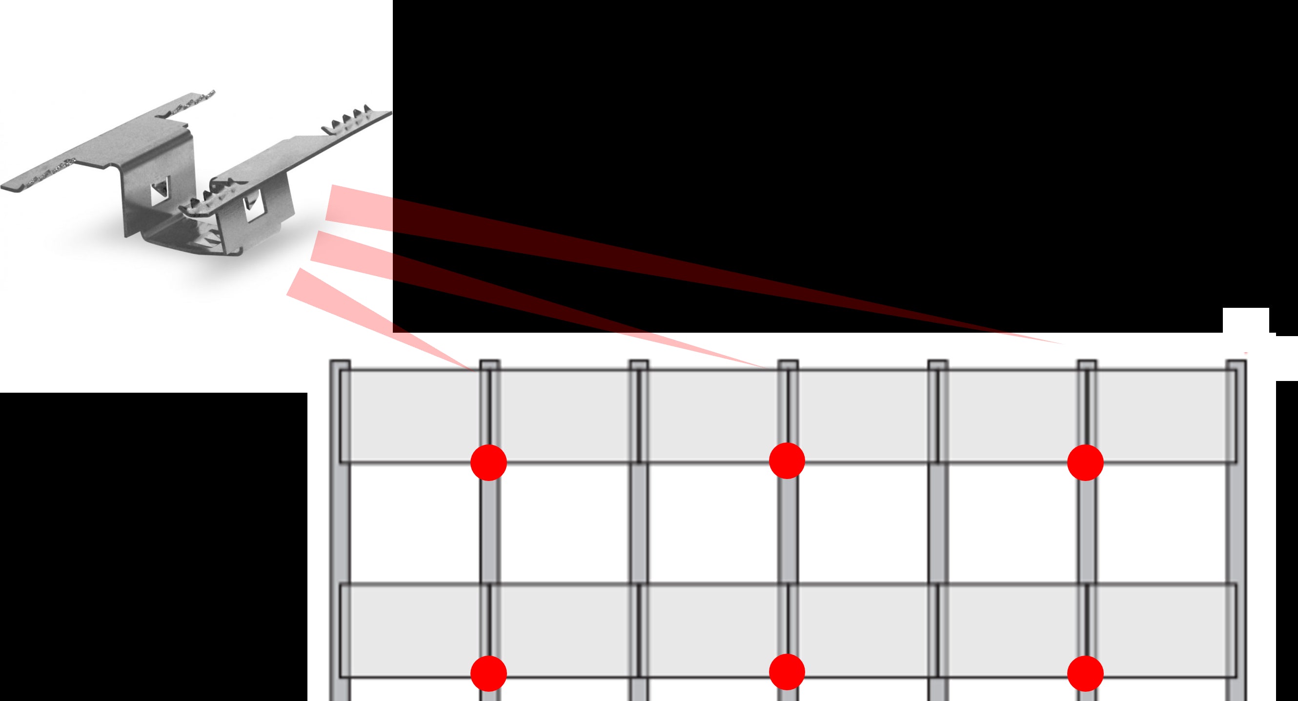 Connectique de Mise à la terre des Panneaux Solaires aux Rails - Terragrifs Terragrif U17 pour Rails universels de ESDEC (Tuile mécanique)