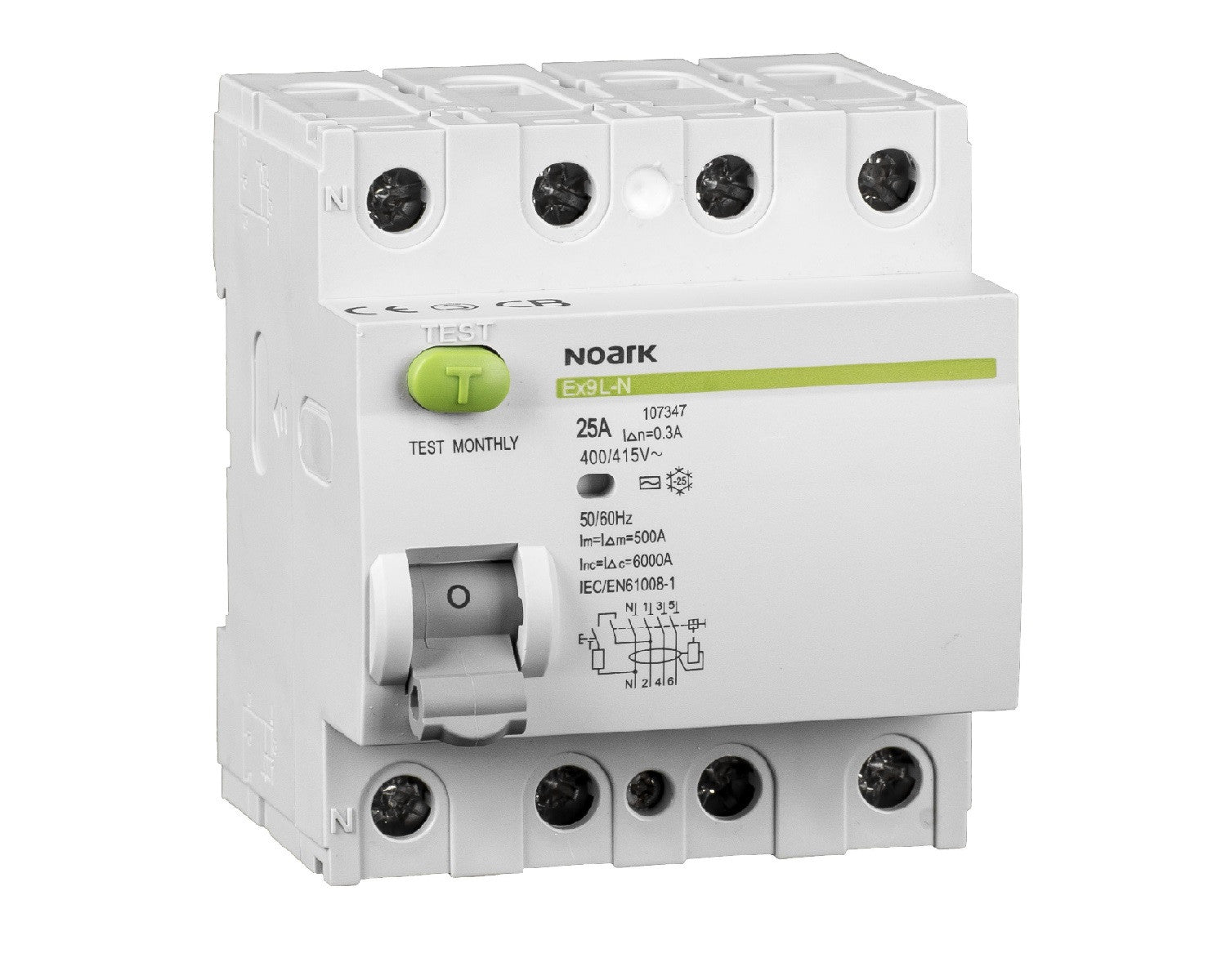Protection - NOARK - Interrupteur Différentiel AC 30 mA Mono et Tri Monophasé 25 A