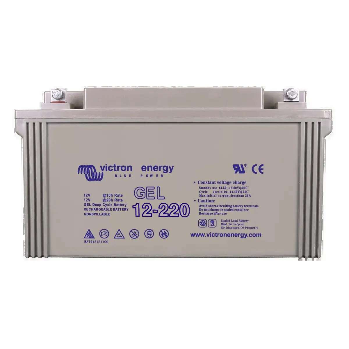 Batterie Solaire - VICTRON ENERGY - Plomb GEL DEEP CYCLE 12V - de 60 Ah (430Wh) à 265 Ah (1900Wh) 60 Ah - (430 Wh)