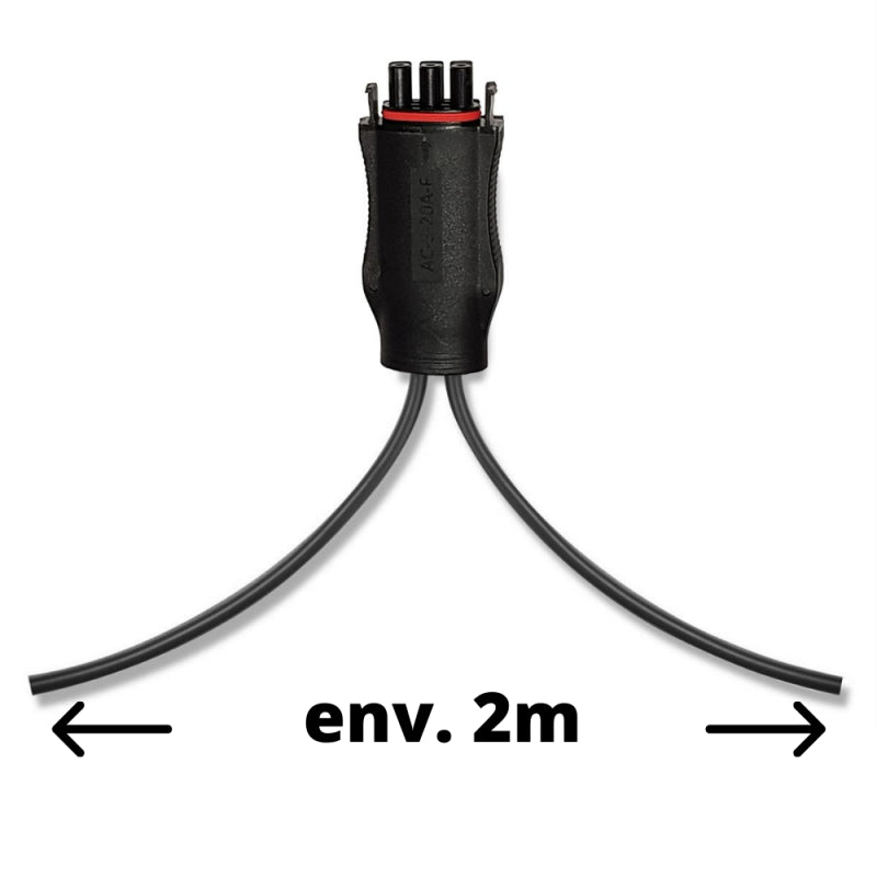 Câble AC pour Micro-onduleurs APsystems DS3, DS3-L , YC600 ou QS1 (sans bouchon) 2